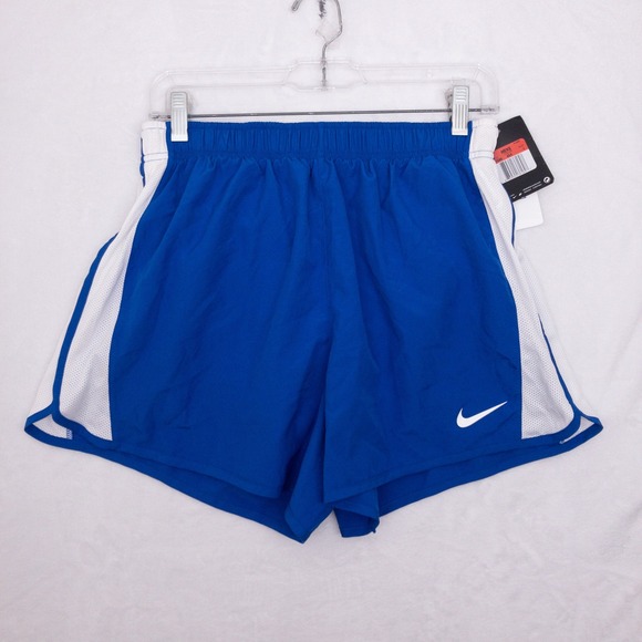 Nike Other - Nike Anchor Running Shorts Mens Large Blue White Mesh Brief Drawstring Lined New